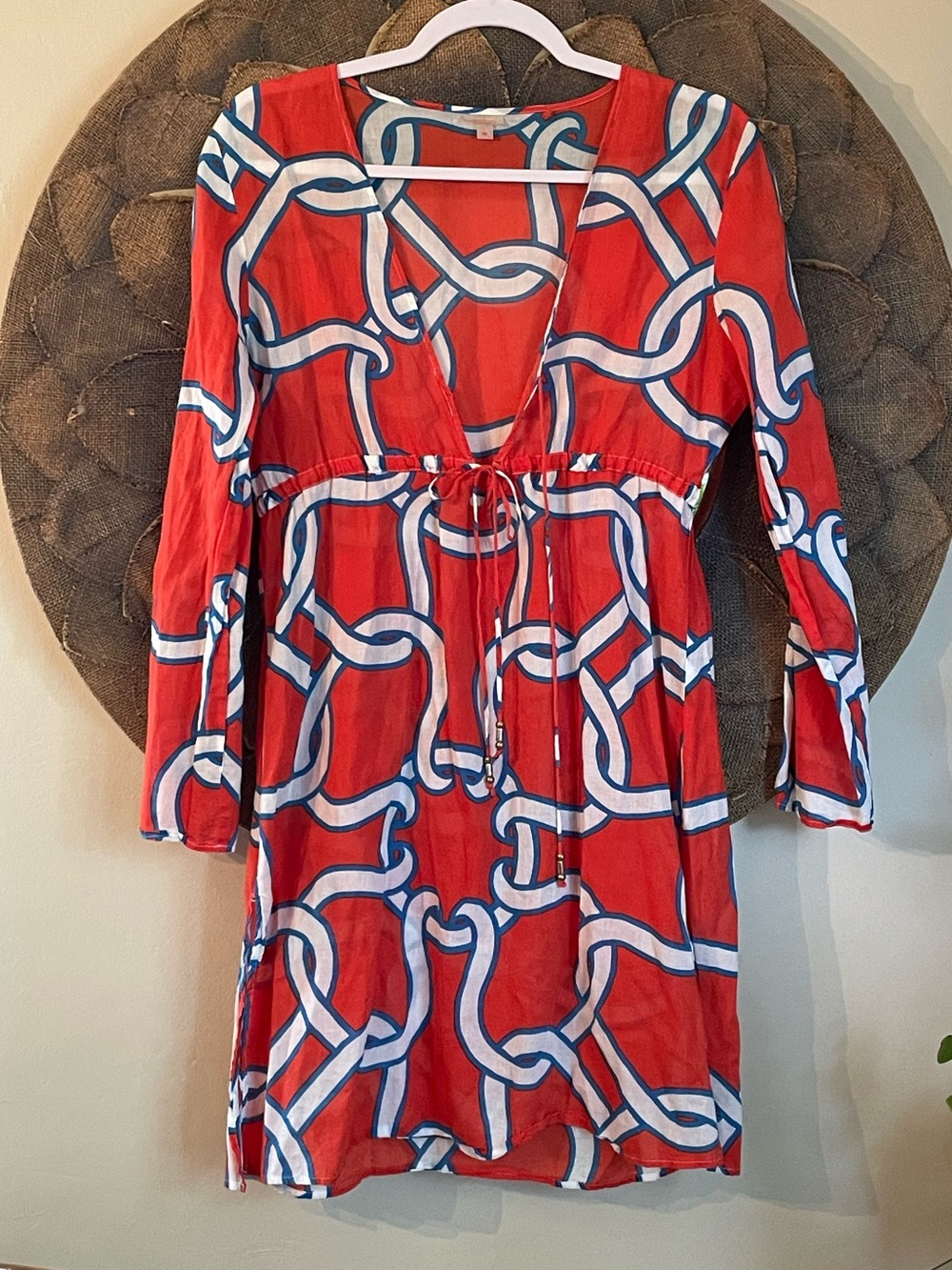 Echo Ring Double Tie Tunic Dress